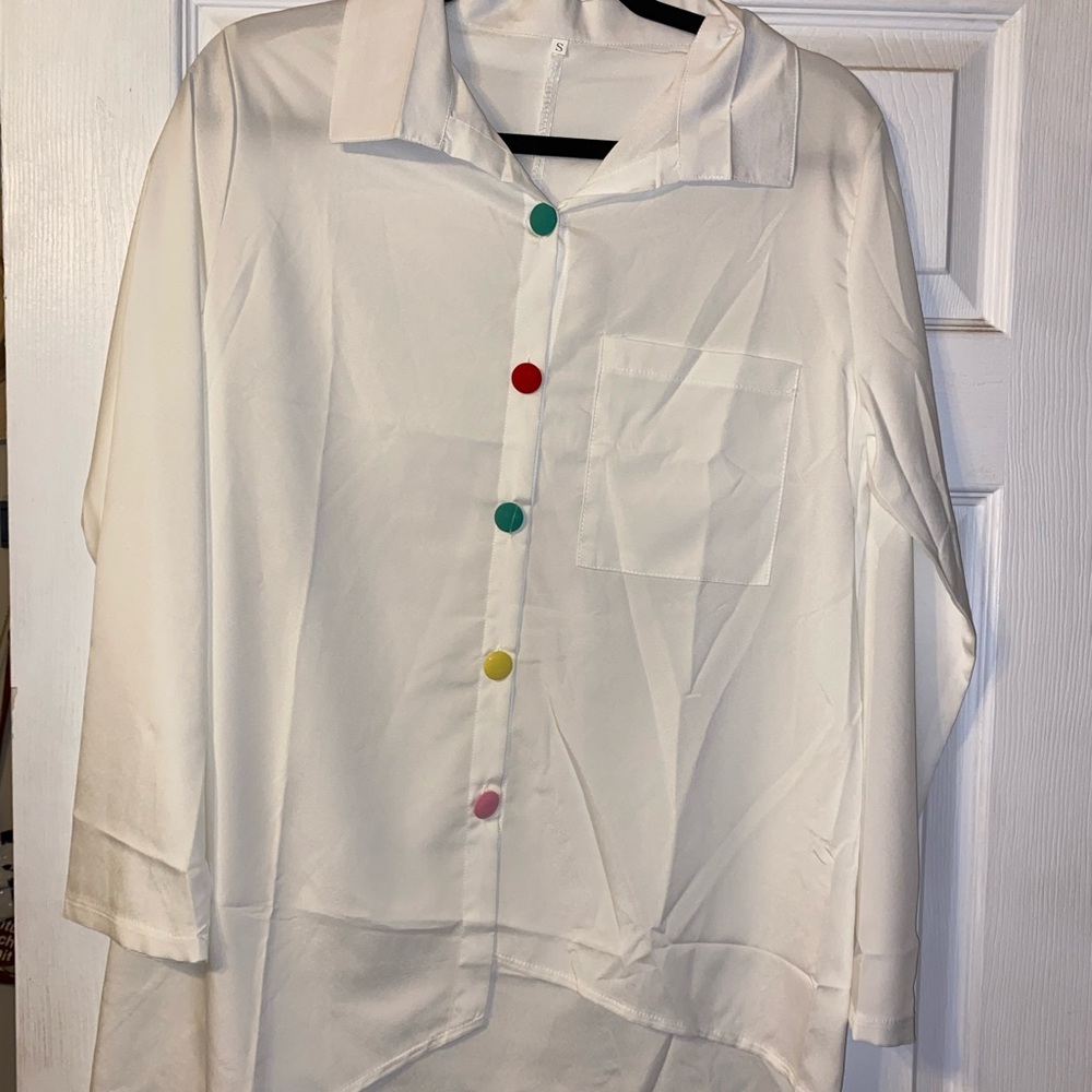 Womens asymmetrical blouse